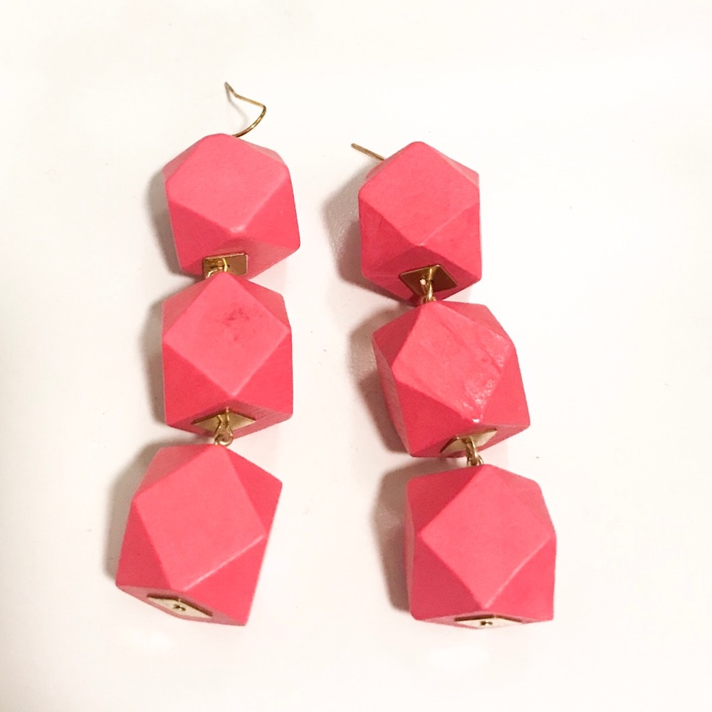 Wooden bauble earrings